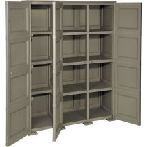 Tontarelli - Armadio con 3 ante e 4 moduli con vano aperto mobile contenitore 118x47x164 cm