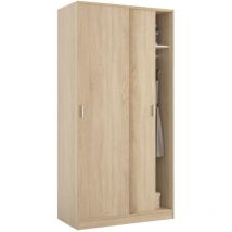 Armadio con porte scorrevoli six - Naturale