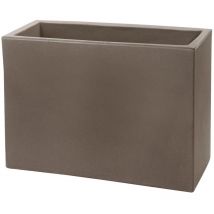 Fioriera rettangolare cappuccino 100x40 cm h 40 mod. Schio cassa