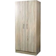 Armadio 2 ante ripiano 80X50X180 cm legno rovere