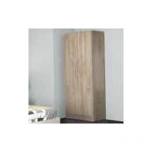 Armadio guardaroba camera da letto due ante in legno