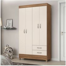 Befara - armadio guardaroba giovanile gabi - Mandorla/Bianco