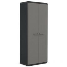 Armadio in plastica con 3 ripiani, L.68 x H.166 x P.39 cm Centrale Brico