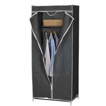 Armadio in Tessuto tnt 70x45x160 Grigio Con Apertura Centrale Guardaroba