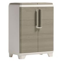 Keter - Armadio split premium wood da 110 litri interno - esterno 92x68x39