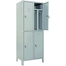 Prometal - Armadio Multispogliatoio Sporco/Pulito 4 Posti con serratura armad.multisp.sporco/pulito 4 posti pz