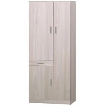 Armadio multiuso olmo chiaro 3 ante, 77x34x183 cm