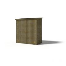 Altanka - Armadio porta attrezzi da esterno 1,66x0,82 m H.1,86 - con pavimento e parete posteriore - DOM84