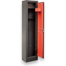 Quality - Armadio portafucili con tesoretto struttura acciaio predisposizione ancoraggio parete chiusura catenacci serratura sicurezza - 43x30xH145