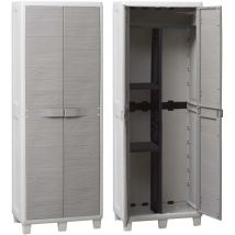 Armadio portascope 2ANTE+3RIPIANI grigio chiaro-grigio tortora ART.033 - CM.65X38X178