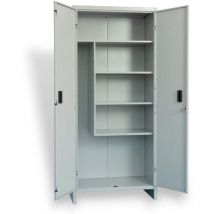 Prometal - Armadio portascope in metallo a due ante smontato componibile in kit montaggio lamiera acciaio trattamento epossidico 100x40x180 cm