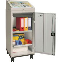 Stumpf - Game del guardaroba degli strumenti con un post riportato H1310xl500xp500mm grigio chiaro/grigio