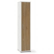 Colonna 1 Anta H182 L38 Kit Ossido Bianco Noce Stelvio 182X39X41 Cm