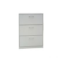 Armadio scarpiera con 3 ripiani a ribalta, alta 110 cm.