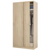 Armario 2 puertas correderas 120 roble