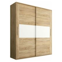 Homesouth - Armario 2 puertas correderas Uniq 180 Cambria - Blanco (ancho) x 207,6cm (alto)