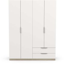 Armario 4 puertas y 2 cajones Ghost - L157,3 cm