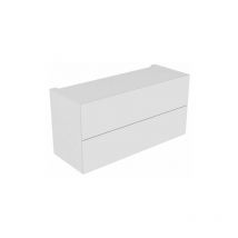 Keuco - Armario bajo modular edición 11 planificación 1400 x 700 x 535 mm blanco / vidrio satinado blanco