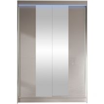 Armario Closico 148, Cachemira, 200x120x58cm, Puertas de armario: Correderas, Número de estantes: 0, led