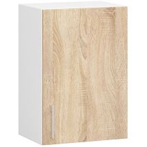 Armario colgante de cocina AKORD W40 LIMA Blanco 40 cm 1 puerta Roble Sonoma 2 estantes 40x30,5x58 cm