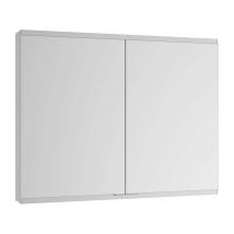 Keuco - Armario con espejo Royal Modular 2.0 700x900x120mm plateado anodizado, no iluminado, empotrado, 2 tomas