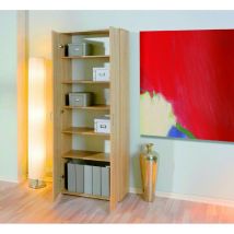 Inter Link - Armario de 2 puertas con baldas laminadas en acabado roble