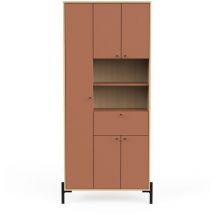 Demeyere - Armario de 4 puertas y 1 cajón con espejo H201,5 cm - elisa