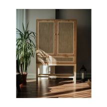 Azura Home Design - Armoire de rangement polyvalente minime 100 cm bois