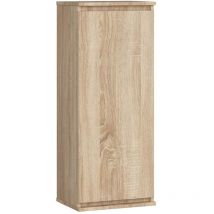 Akord - Armario colgante W40 Roble Sonoma 40 cm 1 puerta frente en color Roble Sonoma 3 estantes 40x30x99 cm