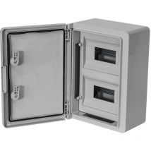 Techstore - Armario distribución abs 24 módulos (12x2) 300x400x170mm. Puerta Opaca