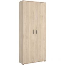 Dekit - Armario Escobero Multiusos de 2 puertas Natural 190x78x35 cm - fit