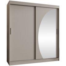 Arredamento1 - Armario Hartford 506, Cachemira, 200x180x62cm, Puertas de armario: Correderas, Número de estantes: 0