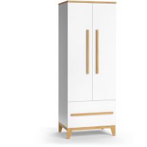 Vitalispa - Armario de ropa para niños Malia, Blanco, 70 x 186.8 cm