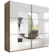 Comfivo - Armario Melvele 102 , 210x200x61cm, Puertas de armario: Correderas, Número de estantes: 0