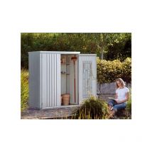 Biohort - armario metalico alto jardin color plata metalizada 150 large