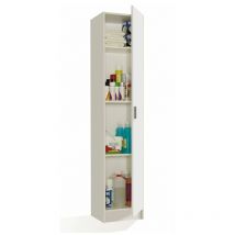 Fores - Armario multiusos 1 puerta blanco
