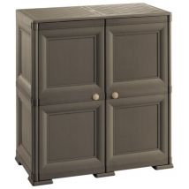 Lgvshopping - Armario con puertas efecto madera - 2 módulos