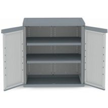 Terry - Armario resina bajo xl gris wave jumbo 94,5 x 89,7 x 53,7 cm