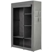 Rayen - Armoire penderie avec 6 étagères 105x45x161cm