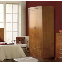 Dgr-import - Armario ropero madera maciza acabado cerezo 200 cm(alto)105 cm(ancho)55 cm(largo)