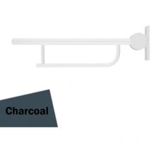 Contour 21 Hinged Arm Wall Support Grab Rail 800mm - Charcoal - Armitage Shanks
