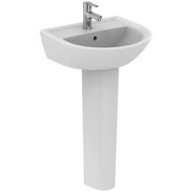 Armitage Shanks - Sandringham 21 Basin with Full Pedestal 500mm Wide - 1 Tap Hole