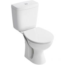Sandringham 21 Close Coupled Toilet with Push Button Cistern (inc Standard Seat) - Armitage Shanks