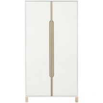 Armoire 2 portes - Blanc Bois