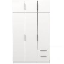 Demeyere - Armoire 6 portes - ghost - Blanc - 119,4 x 51,1 x 203 cm