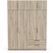 Demeyere - Armoire 8 portes - ghost - Chêne - 157,3 x 51,1 x 203 cm