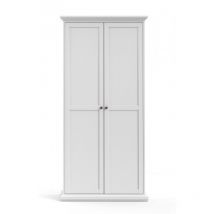 Abitare - Armoire 96x200h cm blanc mat avec deux portes - Pescara