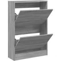 Armoire à chaussures sonoma gris 60x21x87,5 cm bois ingénierie Vidaxl
