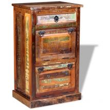 Prolenta Premium - Meuble à Chaussures Armoire à Chaussures Meuble d'entrée 4 couches avec tiroir Bois de récupération 41449