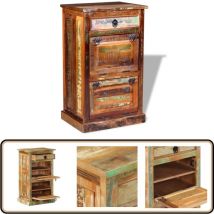 Vidaxl - Armoire à chaussures 4 couches avec tiroir Bois de récupération - Meuble Rangement Chaussures - Armoire Chaussure Vintage - Rangement